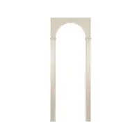 Арка ЛЕСМА Казанка 700-1300*190*1800 ПВХ беленый дуб со сводорасширителем