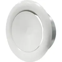 Анемостат универсальный разъемный с фланцем, окрашеный металл D100, ЭРА