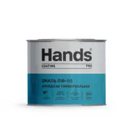Эмаль ПФ-115 красная 1,8кг Hands Кроющая ПРО (Coating PRO) ГОСТ 6465-76
