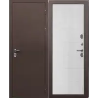 Дверь мет. FERRONI ISOTERMA 960х2050 "Пр" Металл медный антик/астана милки МДФ (с терморазрывом)