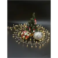 Гирлянда светодиодная на медном проводе "Фейерверк" 3 м USB 200 LED теплый белый IP20 Фарлайт