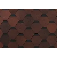 Черепица гибкая ТЕХНОНИКОЛЬ SHINGLAS ОПТИМА красный S=3м2/уп, нарезка=соната