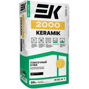 Клей плиточный ЕК 2000 Base fix для керамической плитки 25 кг