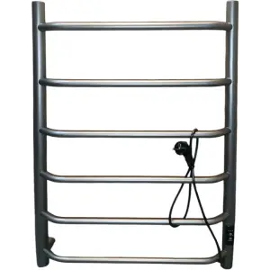 Полотенцесушитель INDIGO Roof Lux б/п (electro) 80/50 (таймер, скр.монтаж, унив.подкл.R/L), Graphite Metallic