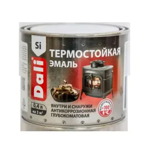 Эмаль термостойкая DALI черная 0,4л до +600°С
