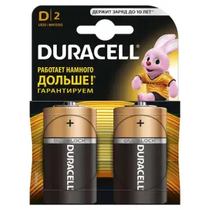 Элемент питания LR20 алкалиновый (уп. блистер 2шт) Duracell